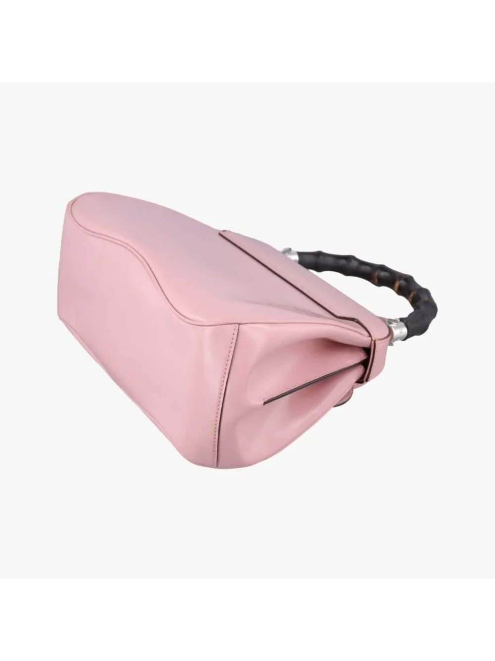 Gucci Bamboo Pink Leather Handbag